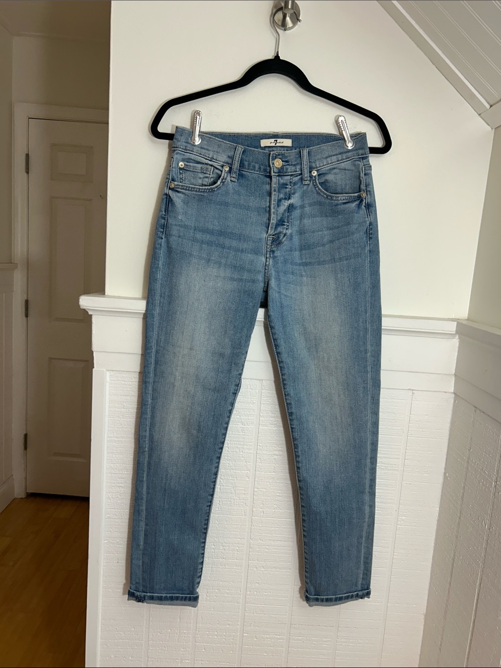 7 For All Mankind Josefina Cropped Denim Jeans size 24